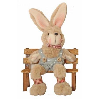 Easter Rabbbit On Bench (Male)
